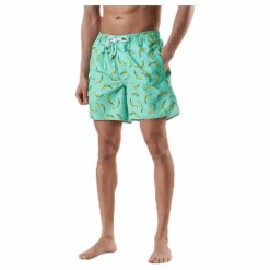 Dedicated Swim Shorts Sandhamn Bananas Green Grön