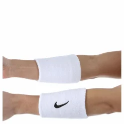 Nike EQ Swoosh Doublewide Wristbands White/Black Svart Hot