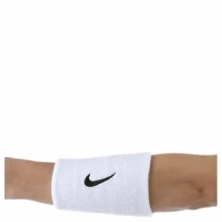 Nike EQ Swoosh Doublewide Wristbands White/Black Svart Hot