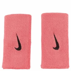 Nike EQ Swoosh Doublewide Wristbands Pink/Grey Rosa Discount