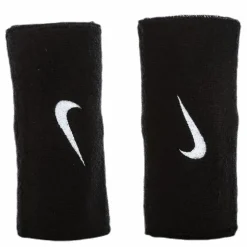 Nike EQ Swoosh Doublewide Wristbands White/Black Sale