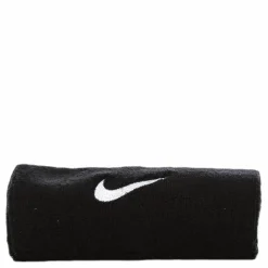 Nike EQ Swoosh Doublewide Wristbands White/Black Sale