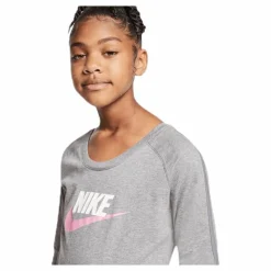 Nike Swoosh Jersey Dress Junior Grey Grå Hot