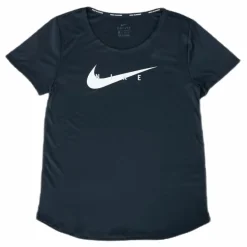 Nike Swoosh Run Top SS Black/Silver Svart Hot