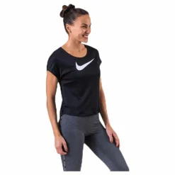 Swoosh Run Top SS White/Black*Nike Clearance