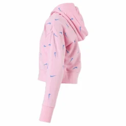 Nike Swooshfetti Crop Hoodie Junior Pink/Blue Rosa Best
