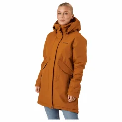 Didriksons Tanja Wns Parka 6 Orange Brun Outlet
