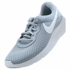 Nike Tanjun Women's Shoes WOLF GREY/WHITE-BARELY VOLT-BLACK Grå Discount