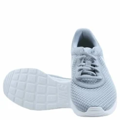 Nike Tanjun Women's Shoes WOLF GREY/WHITE-BARELY VOLT-BLACK Grå Discount