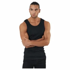 Resteröds Tank Bamboo 2-pack Black Svart