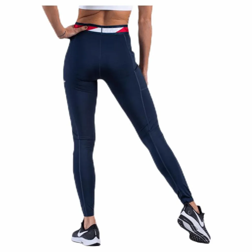 Tommy Hilfiger Sport Tape Legging 7/8 Blue Blå Clearance