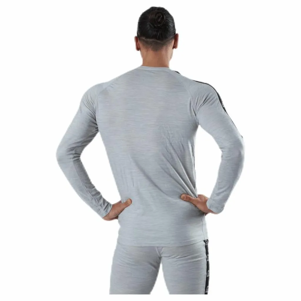 Bula Tape Merino Wool Crew Grey Grå Outlet