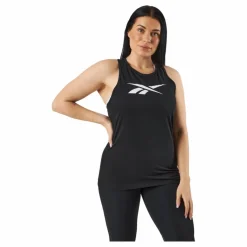 Reebok TE Graphic Vector Tank Black Svart Discount