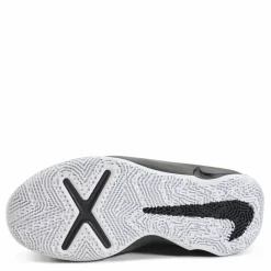 Nike Team Hustle D 10 Big Kids' Basketball Shoes BLACK/METALLIC SILVER-VOLT-WHITE Svart Discount