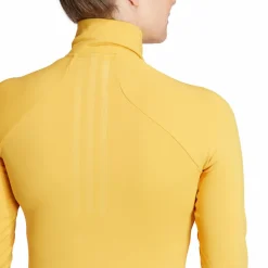 adidas Techfit COLD.RDY 1/4 Zip Long Sleeve Training Top Preyel Gul Hot