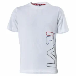 Fila Teens Boys Tee Bright White Vit New