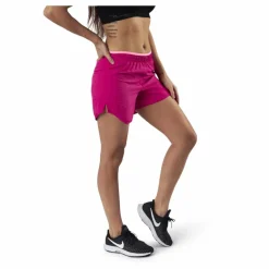 Nike Tempo Luxe 5" Running Short Silver/Red Rosa New