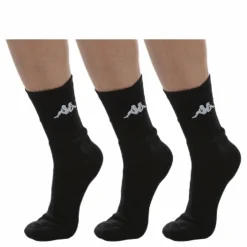 Tennis Trisper Socks 3pk White/Black*Kappa Outlet