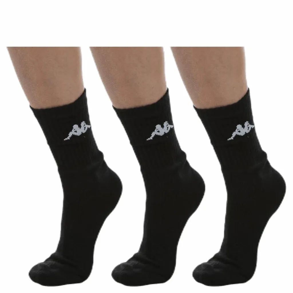 Tennis Trisper Socks 3pk White/Black*Kappa Outlet