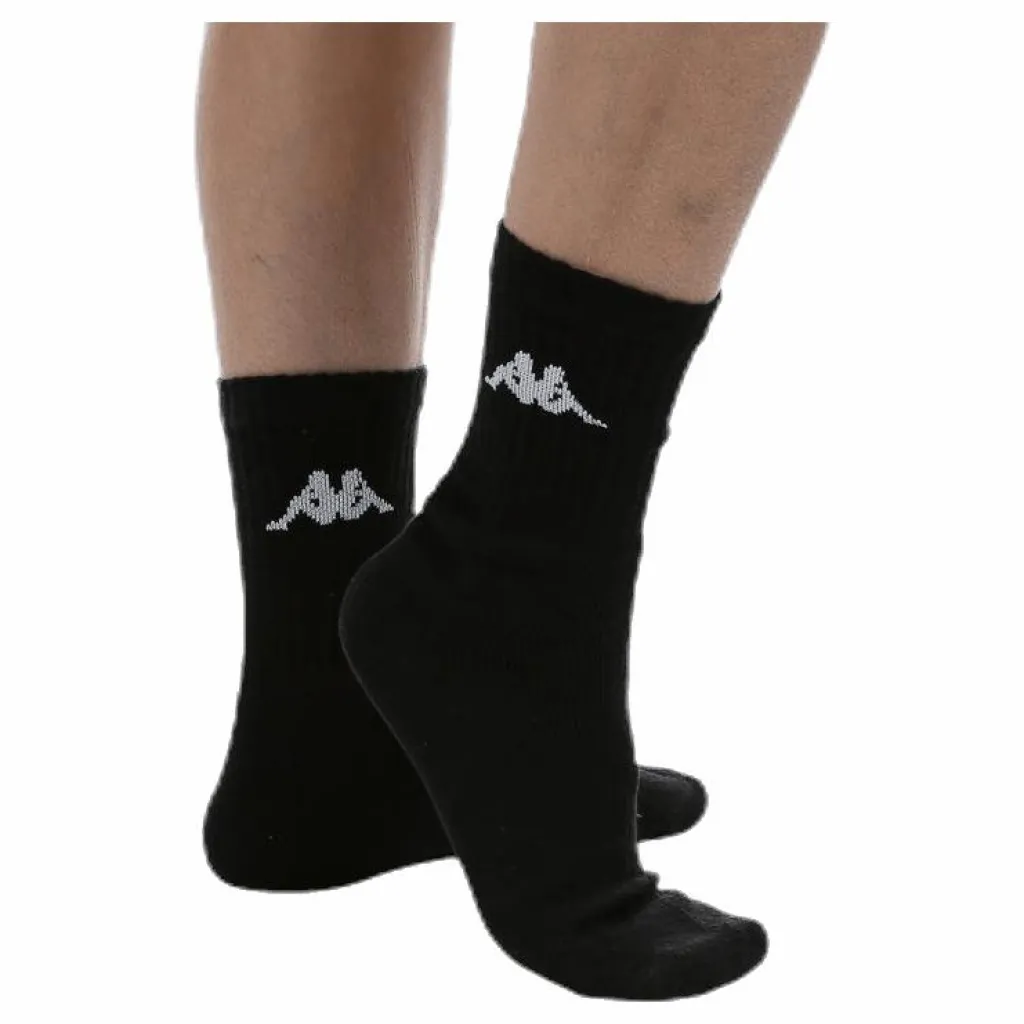 Tennis Trisper Socks 3pk White/Black*Kappa Outlet