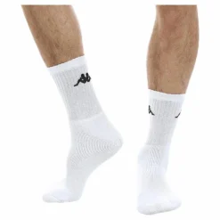 Kappa Tennis Trisper Socks 3pk White/Black Vit Clearance