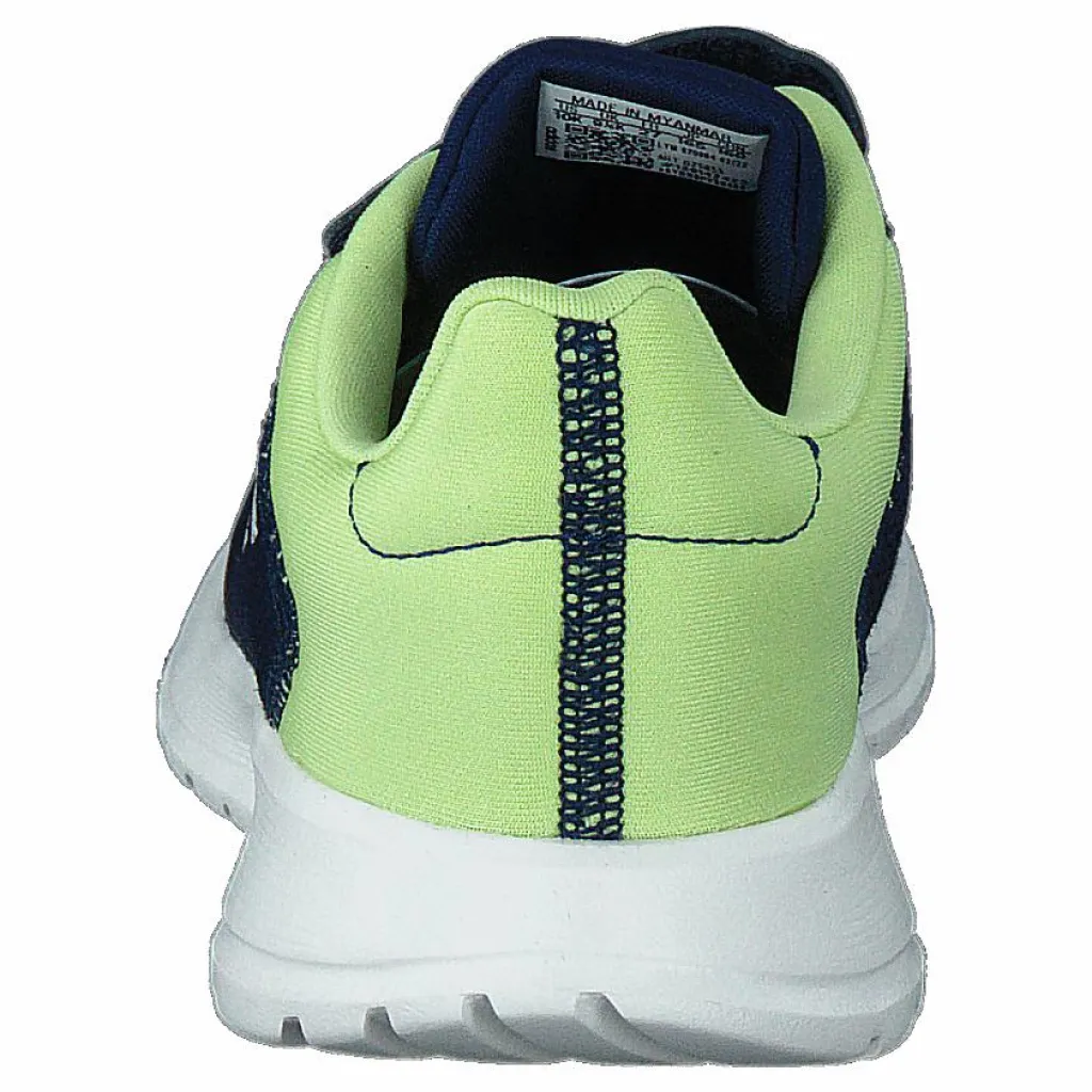 adidas Tensaur Run Shoes Dark Blue / Core White / Pulse Lime Blå Online