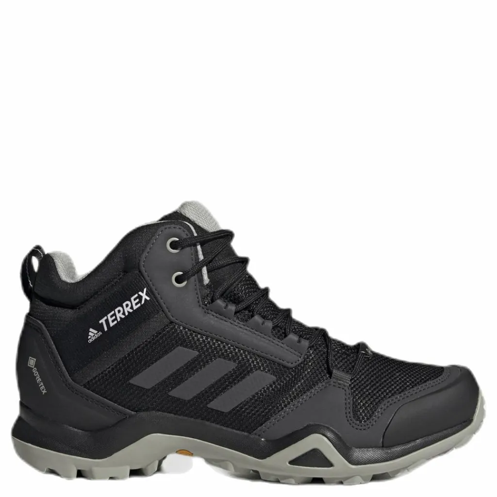 adidas Terrex AX3 Mid GORE-TEX Hiking Shoes Core Black / Dgh Solid Grey / Metal Grey Svart New