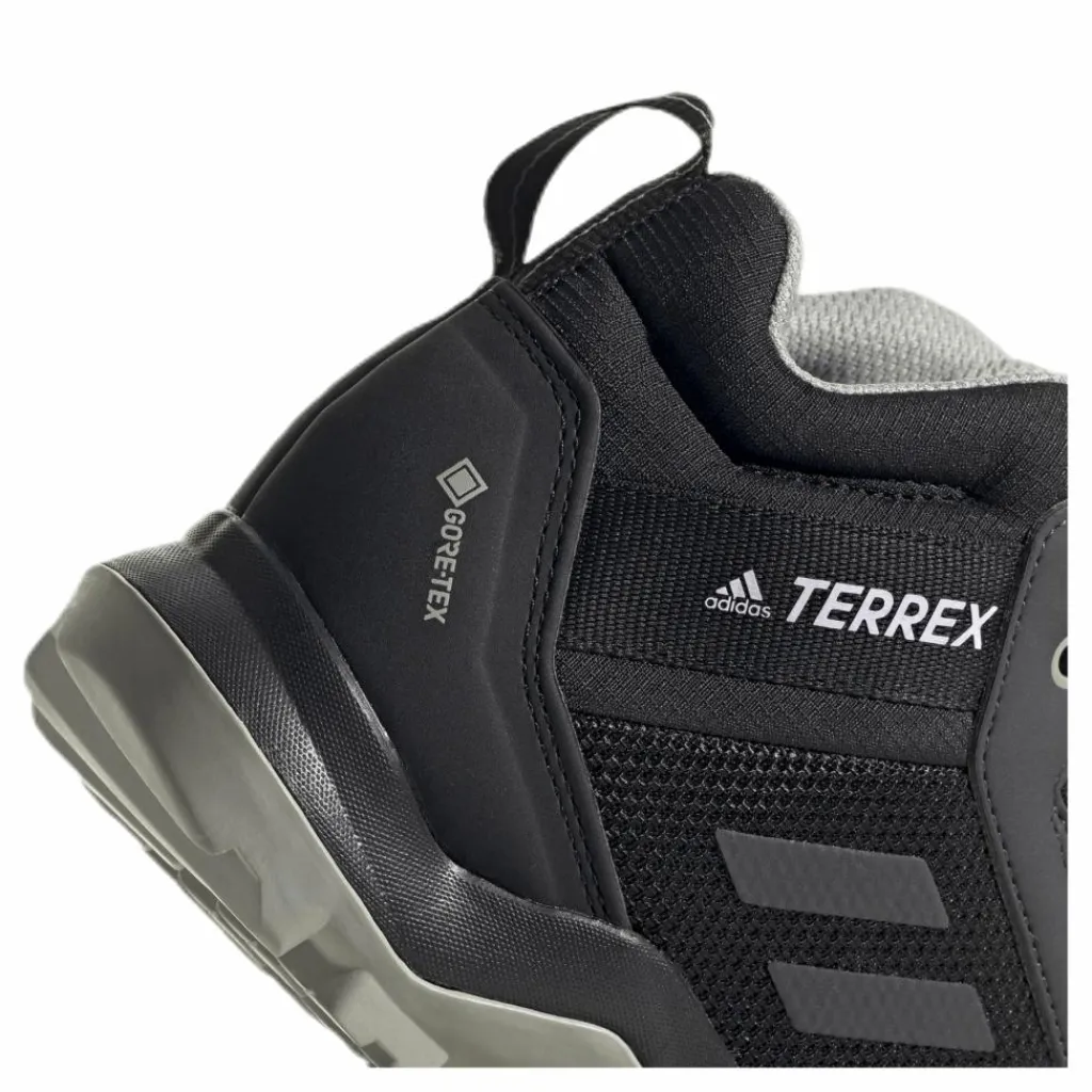 adidas Terrex AX3 Mid GORE-TEX Hiking Shoes Core Black / Dgh Solid Grey / Metal Grey Svart New