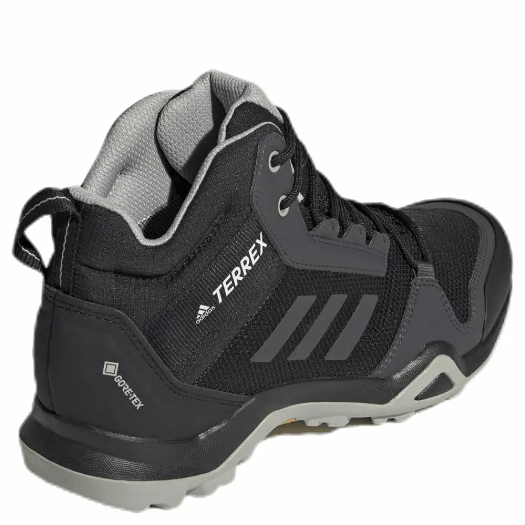 adidas Terrex AX3 Mid GORE-TEX Hiking Shoes Core Black / Dgh Solid Grey / Metal Grey Svart New