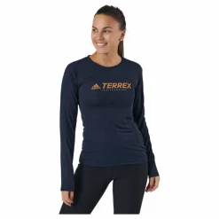 adidas Terrex Primeblue Trail Longsleeve Legend Ink Blå New