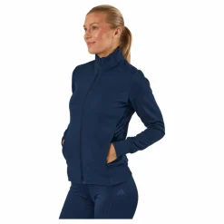 adidas Textured Full-Zip Jacket Collegiate Navy Blå Outlet