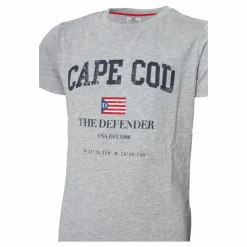 The Defender Alvin Jr Tee Grey Melange Grå Online