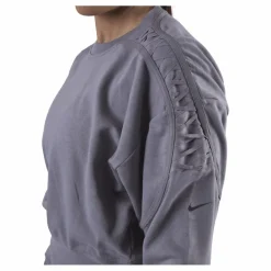 Nike Therma Cropped Fleece LS Crew Purple Lila Clearance