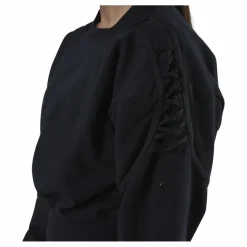Nike Therma Cropped Fleece LS Crew Black Svart Sale