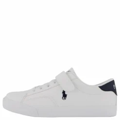 Ralph Lauren Junior Theron V Ps White Smooth Pu/navy W/ Navy P Vit Online