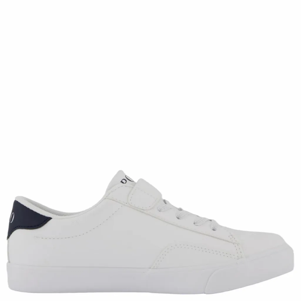 Ralph Lauren Junior Theron V Ps White Smooth Pu/navy W/ Navy P Vit Online