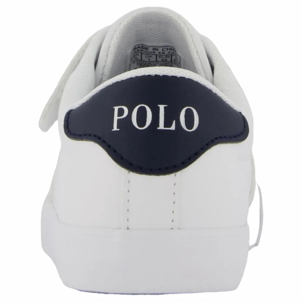 Ralph Lauren Junior Theron V Ps White Smooth Pu/navy W/ Navy P Vit Online