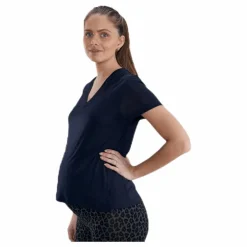 The-Shirt V-Neck Blue*Boob Outlet