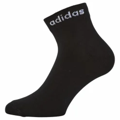 Think Linear Ankle Socks 3 Pairs Black / White*adidas