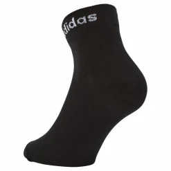Think Linear Ankle Socks 3 Pairs Black / White*adidas