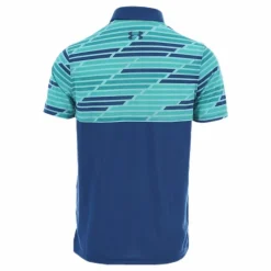 Under Armour Threadborne Blocked Polo Blue/Patterned Blå och Mönstrad Clearance