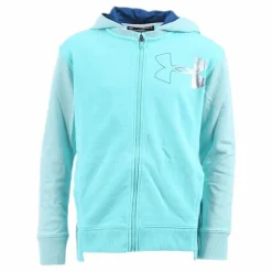 Threadborne Girls Terry Full Zip Blue/White*Under Armour Sale
