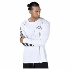 GASP Throwback LS Tee White Vit New