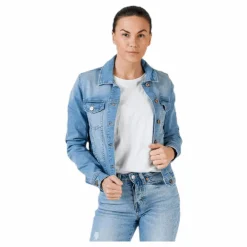Only Tia Life Dnm Jacket Bb Lb Blue Blå Hot