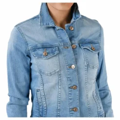 Only Tia Life Dnm Jacket Bb Lb Blue Blå Hot