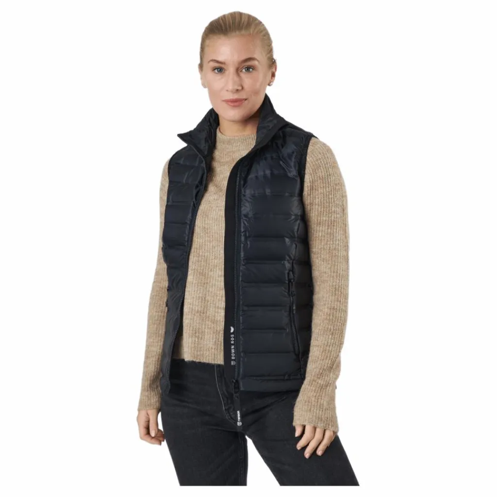 Tenson Tica Down Vest W 999 Black Svart Outlet