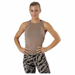 Casall Tie Back Tank Taupe Grey Grå Hot