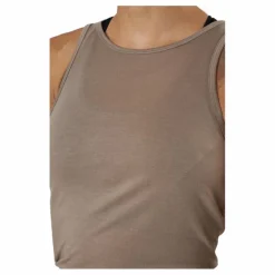 Casall Tie Back Tank Taupe Grey Grå Hot
