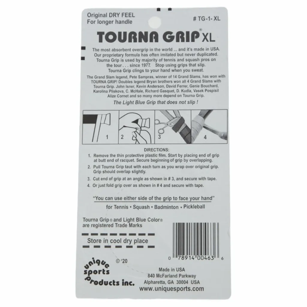 Dunlop Tourna Tourna Grip Xl 3-pack Blue Blå Best