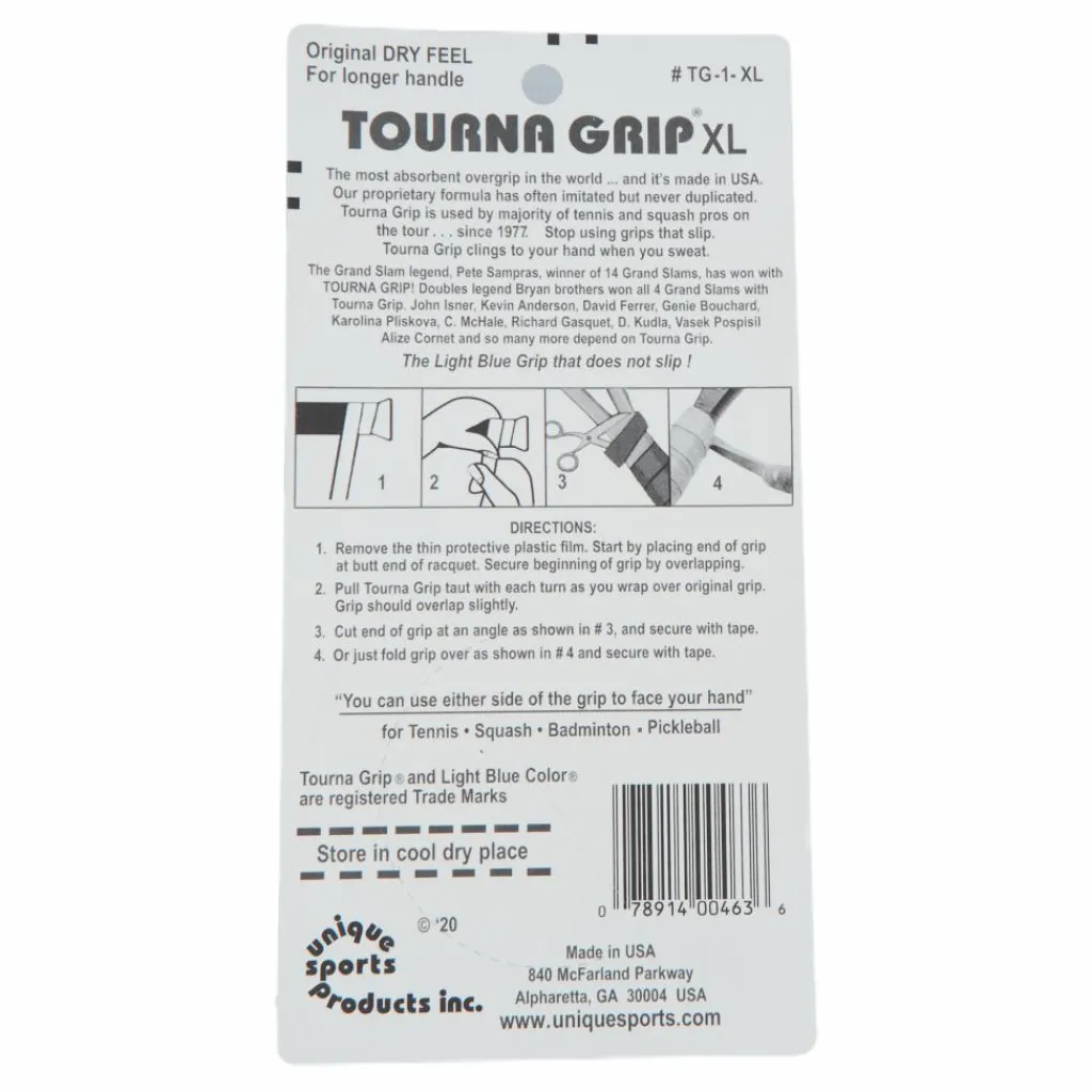 Dunlop Tourna Tourna Grip Xl 3-pack Blue Blå Best